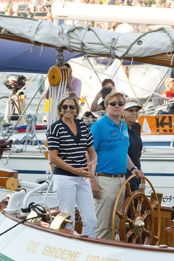 La reine Maxima et le roi Willem-Alexander des Pays-Bas au Sail Amsterdam, le 22 août 2015