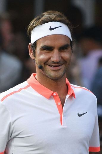 Roger Federer à New York pour l&#039;événement Nike Street Tennis