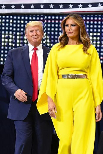 Donald et Melania Trump lors d'un meeting à Orlando, en Floride, le 18 juin 2019.