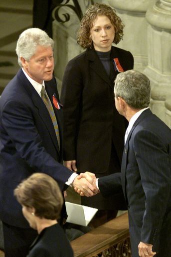 Bill et Chelsea Clinton, en septembre 2001.