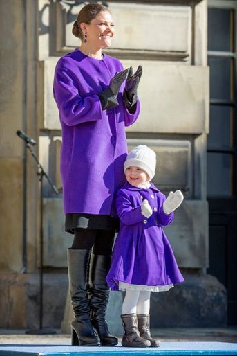 La princesse Victoria et la princesse Estelle de Suède, le 12 mars 2015