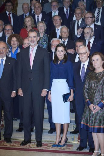 La reine Letizia et le roi Felipe VI d'Espagne à Madrid, le 13 juin 2019