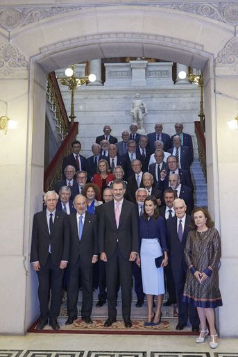 La reine Letizia et le roi Felipe VI d'Espagne à Madrid, le 13 juin 2019