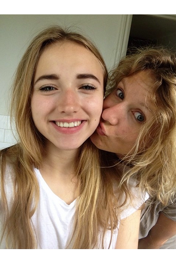 Avec sa mère, Alexandra Lamy