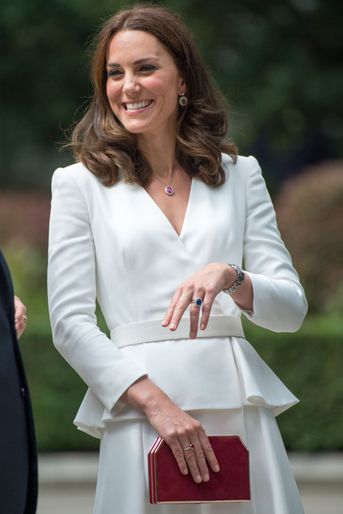La duchesse Catherine de Cambridge en Alexander McQueen Pologne, le 17 juillet 2017