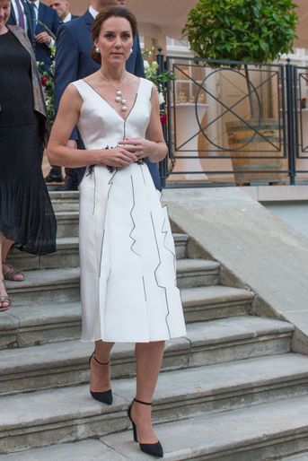 La duchesse Catherine de Cambridge en Pologne, le 17 juillet 2017