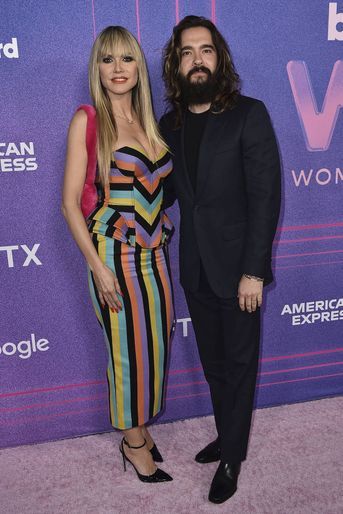 Heidi Klum et Tom Kaulitz le 2 mars 2022 au Billboard Women Awards.