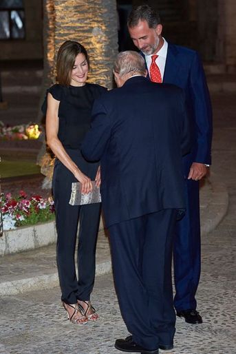 Le roi Felipe VI d&#039;Espagne et la reine Letizia à Palma de Majorque, le 5 août 2015
