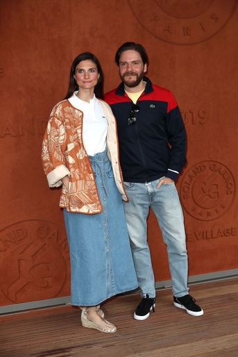Daniel Brühl et sa compagne Felicitas Rombold à Roland-Garros le 9 juin 2019