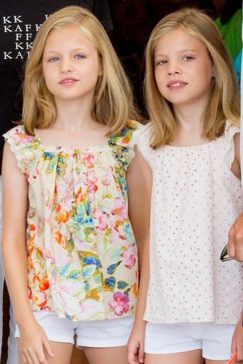 Les princesses Leonor et Sofia d&#039;Espagne à Palma de Majorque, le 8 août 2015