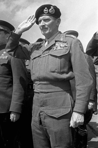 Bernard Montgomery à Berlin en 1945.