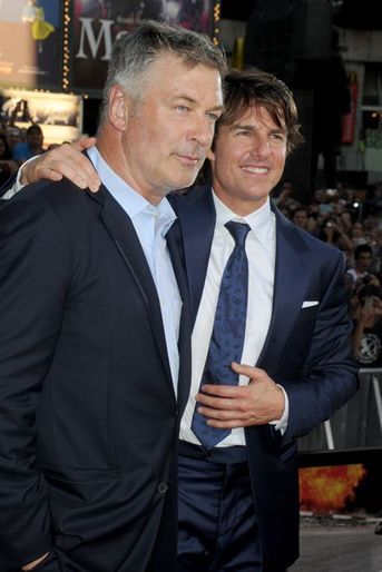 Alec Baldwin et Tom Cruise à New York le 27 juillet 2015