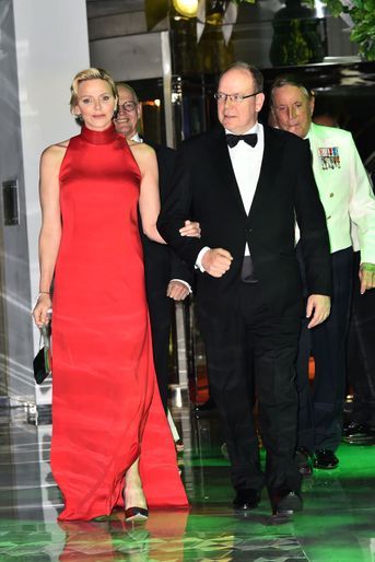 La princesse Charlène et le prince Albert II de Monaco, à Monaco le 26 mai 2019