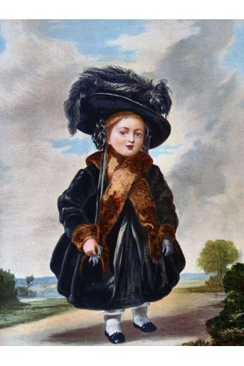 Portrait de la princesse Victoria en 1823, à 4 ans, par Stephen Poyntz Denning 