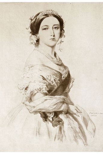Portrait de la reine Victoria, en 1855