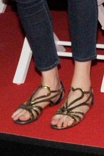 Les nu-pieds de la princesse Charlène de Monaco, le 12 juillet 2015