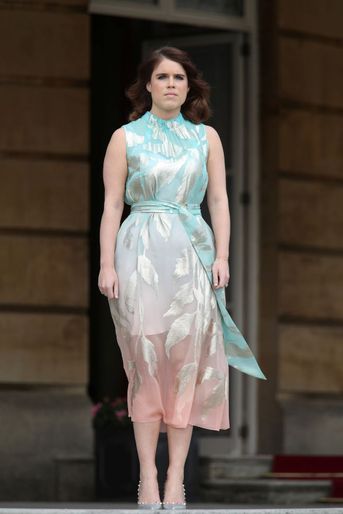 La princesse Eugenie d’York à Buckingham Palace à Londres, le 22 mai 2019