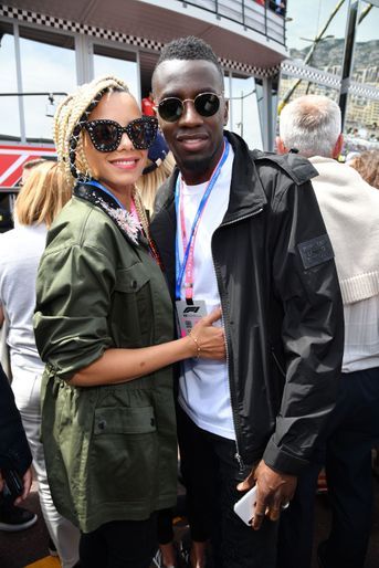 Blaise Matuidi et sa femme Isabelle au Grand Prix de Formule 1 de Monaco le 26 mai 2019