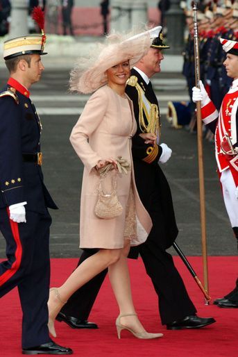 La princesse Maxima et le prince héritier Willem-Alexander des Pays-Bas à Madrid, le 22 mai 2004
