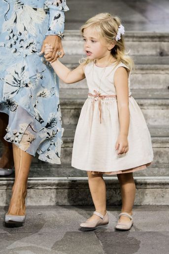 La princesse Leonore aux 40 ans de la princesse Victoria, le 14 juillet 2017.