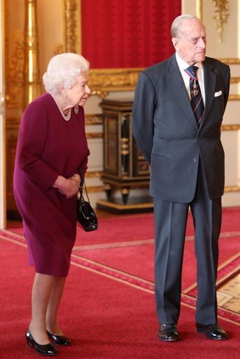 La reine Elizabeth II et le prince Philip au château de Windsor, le 7 mai 2019