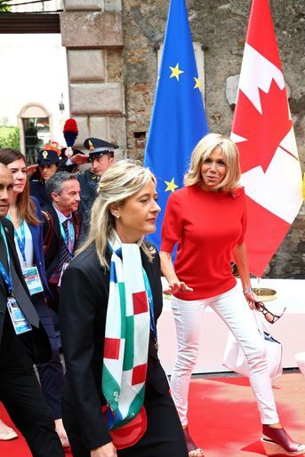 Brigitte Macron au G7 à Taormine.