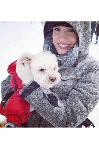 Jessica Chastain et son chien