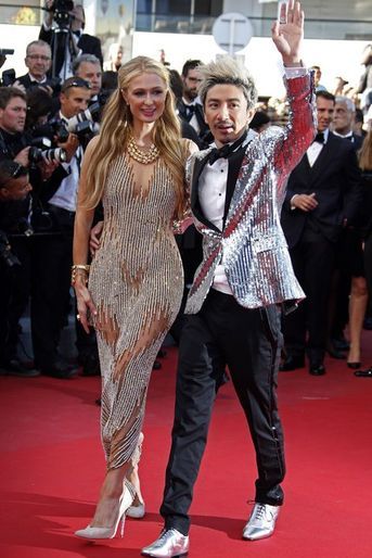 Paris Hilton sur le tapis rouge du Festival de Cannes