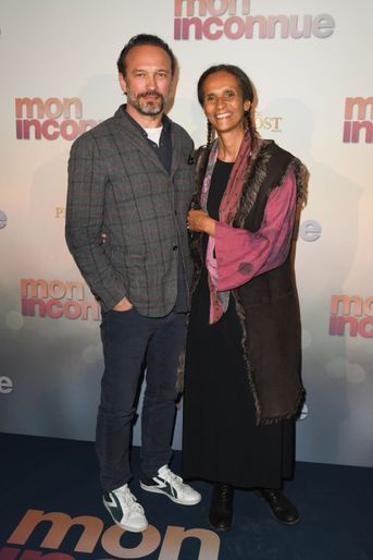 Vincent Perez et sa femme Karine Silla à Paris, le 1er avril 2019