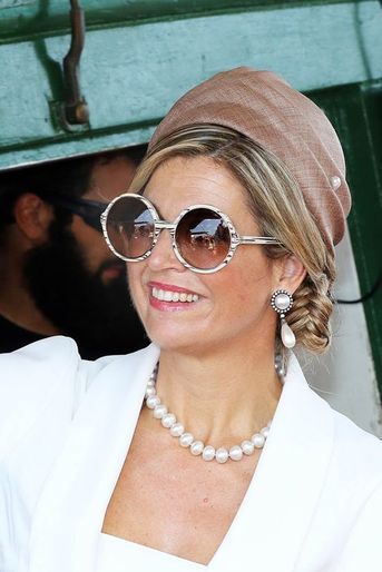 La reine Maxima des Pays-Bas à Aruba, le 1er mai 2015