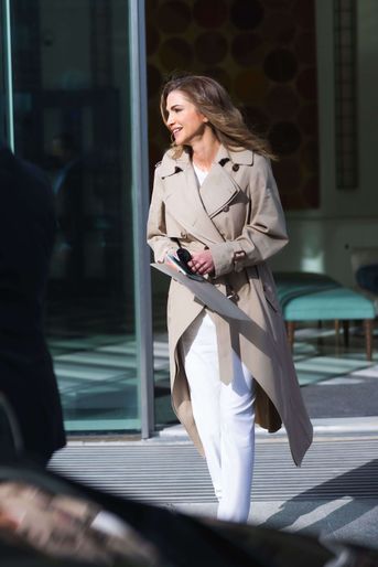 La reine Rania de Jordanie à Amman, le 1er mars 2022