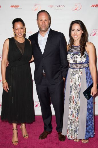 Kamala Harris, Douglas Emhoff et Meena Harris, en septembre 2014.