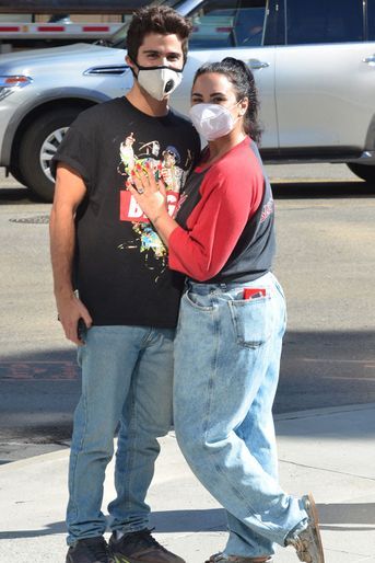 Demi Lovato et Max Ehrich à Los Angeles le 27 juillet 2020