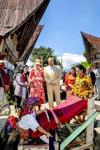 La reine Maxima et le roi Willem-Alexander des Pays-Bas sur l'île de Sumatra, le 12 mars 2020