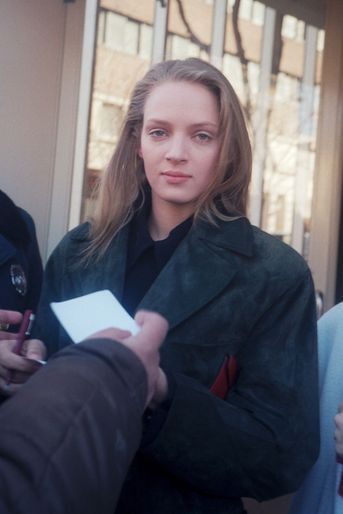 Uma Thurman à New York en 1990
