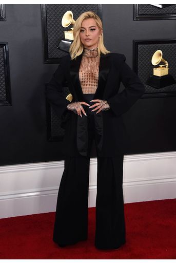 Bebe Rexha à la soirée des Grammy Awards à Los Angeles le 26 janvier 2020. 