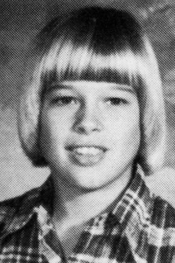 Brad Pitt, au Cherokee Junior High School dans le Missouri, en 1978