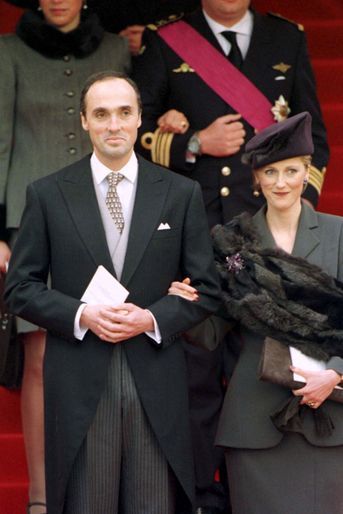 La princesse Astrid de Belgique et le prince Lorenz, à Bruxelles le 4 décembre 1999