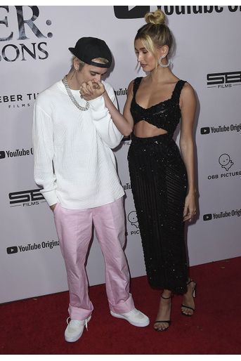 Justin et Hailey Bieber à l'avant-première du documentaire «Justin Bieber : Seasons» à Los Angeles le 27 janvier 2020 