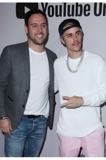 Scooter Braun et Justin Bieber à l'avant-première du documentaire «Justin Bieber : Seasons» à Los Angeles le 27 janvier 2020 
