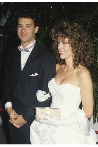 Tom Hanks (avec son épouse Rita Wilson) aux Oscars en 1987