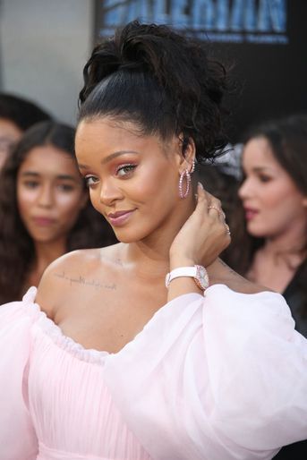 Rihanna à l'avant-première de Valérian et la Cité des mille planètes, à Los angeles le 17 juillet 2017.