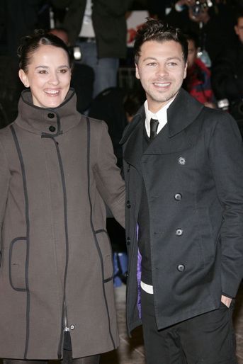 Christophe Maé et sa femme aux NRJ Music Awards, en 2009.
