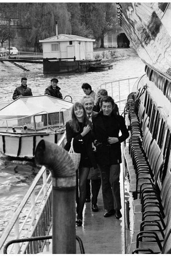 Jane Birkin et Serge Gainsbourg. Paris. 1969. 