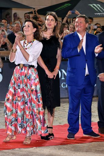 Charlotte Casiraghi et sa mère la princesse Caroline de Hanovre à Monaco, le 24 juin 2017