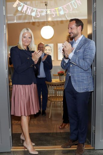 La princesse Mette-Marit et le prince Haakon de Norvège à Oslo, le 29 mai 2017