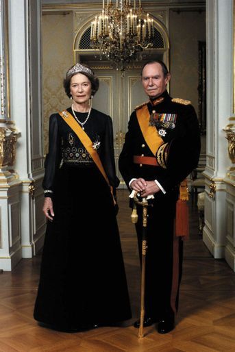 Le grand-duc Jean de Luxembourg et la grande-duchesse Joséphine-Charlotte, le 1er octobre 1996 