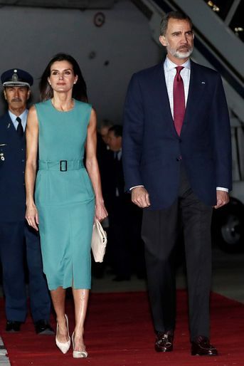 La reine Letizia d'Espagne à son arrivée à Buenos Aires, le 25 mars 2019