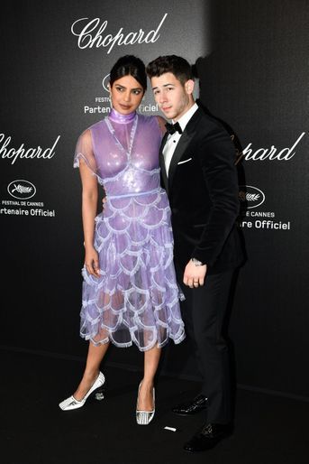 Priyanka Chopra et Nick Jonas à la soirée Chopard organisée en marge du 72e Festival de Cannes le 17 mai 2019