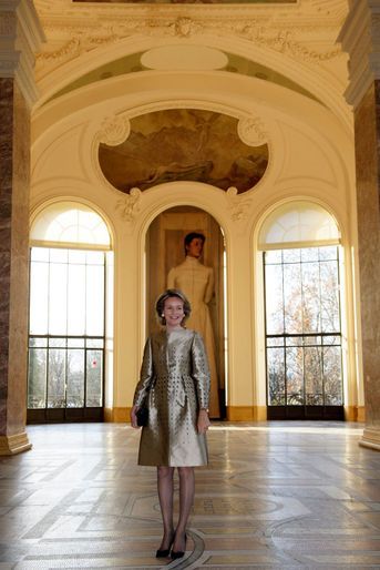 La reine des Belges Mathilde à Paris, le 9 janvier 2019